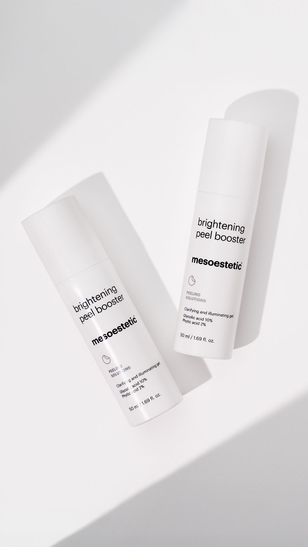 Two white cosmetic bottles, one labeled 'Daily Hydration' and the other 'Gentle Cleansing'.